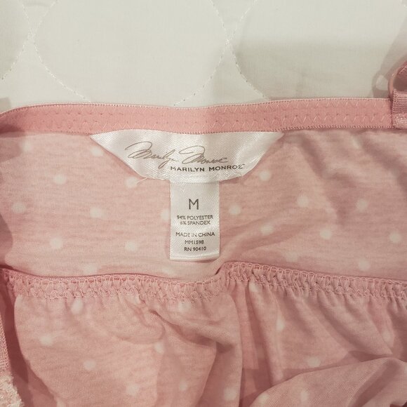 NWOT Adorable Marilyn Monroe Babydoll set Pajamas shorts Cami Pink M - Picture 6 of 6